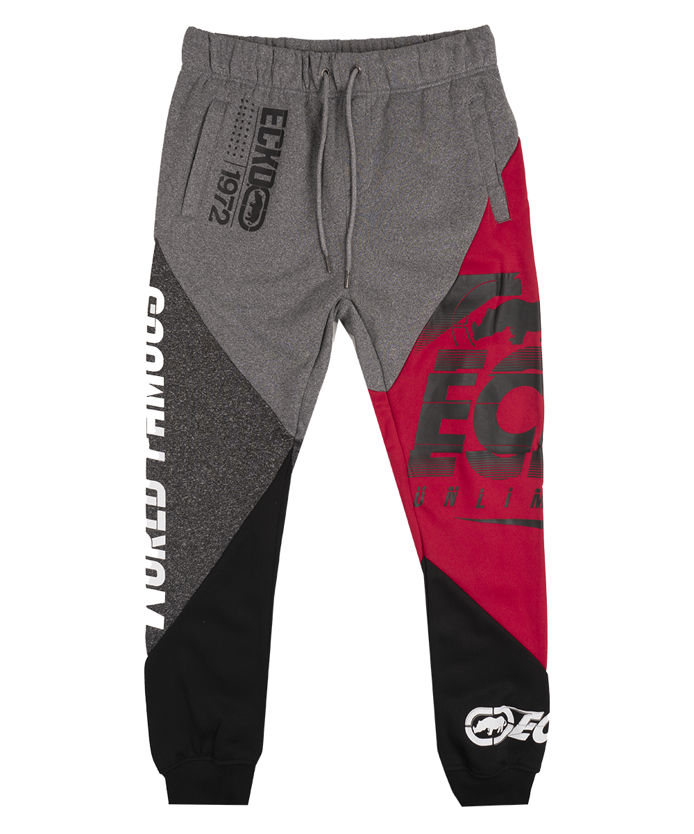 ECKO UNLTD FLEECE JOGGER PANTS TRUE RED - EO12G779