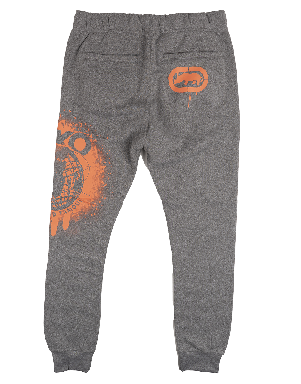 ECKO UNLTD FLEECE JOGGER PANTS GREY MARLED - EO12G783