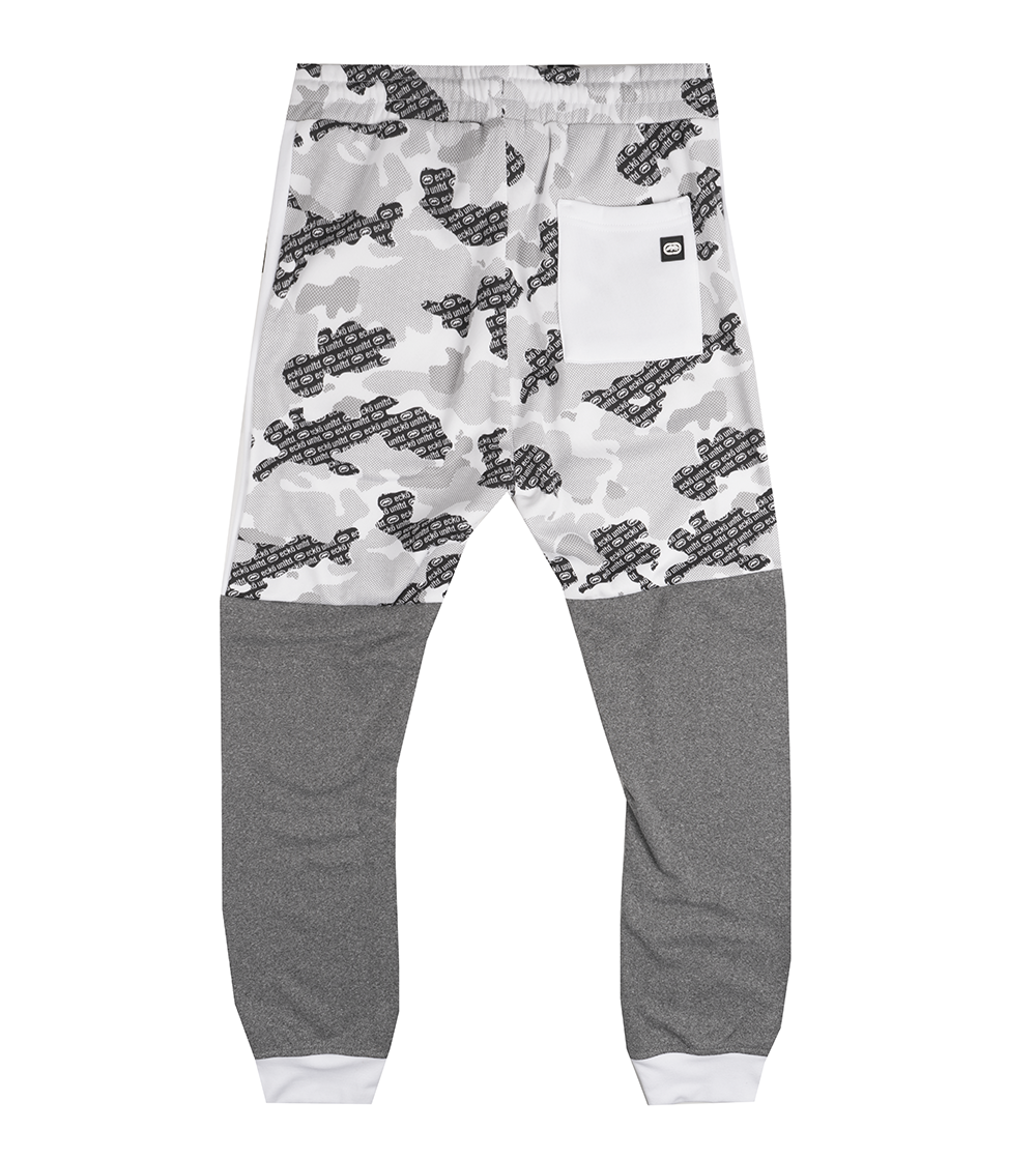 ECKO UNLTD FLEECE JOGGER PANTS WHITE CAMO - EO31G690