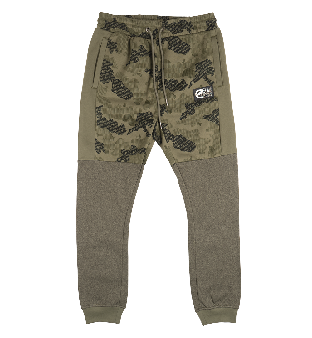 ECKO UNLTD FLEECE JOGGER PANTS OLIVE CAMO - EO31G690