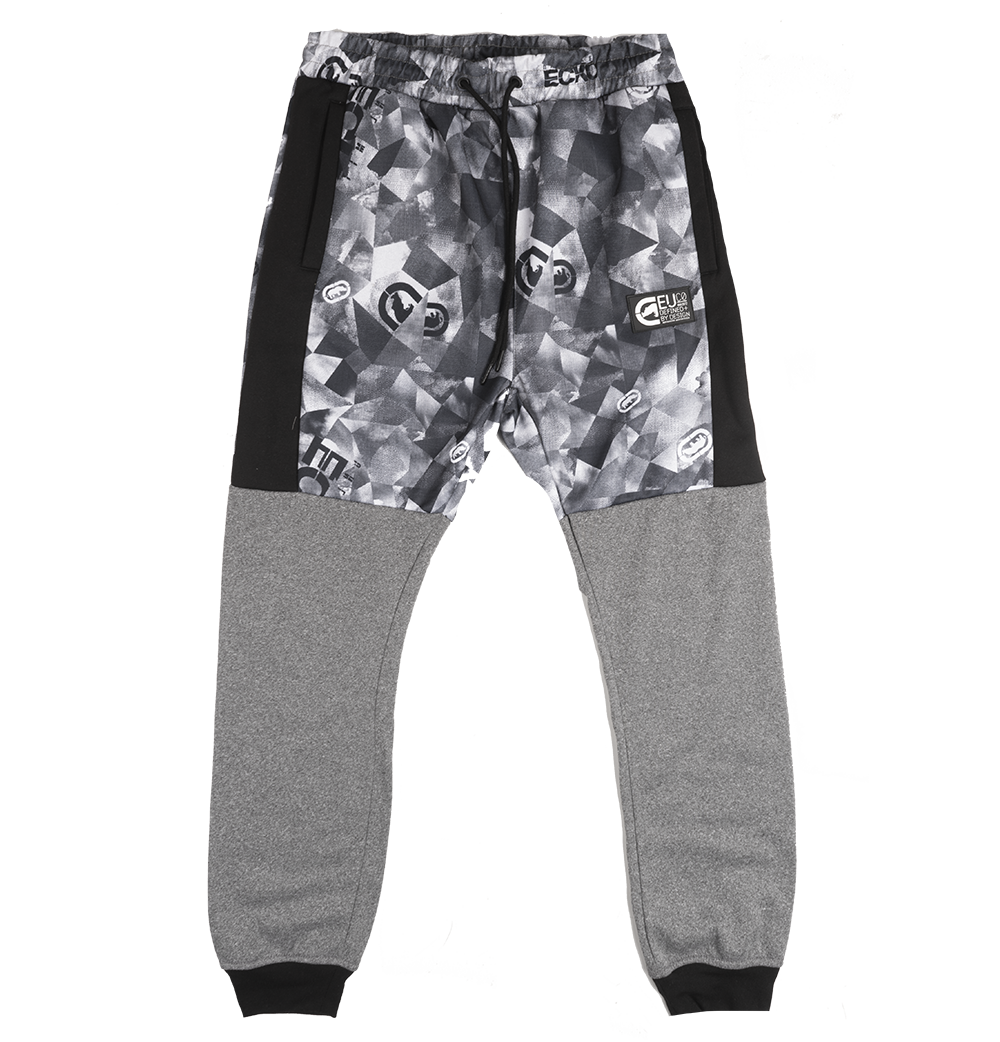 ECKO UNLTD FLEECE JOGGER PANTS GREY MARLED - EO31G690