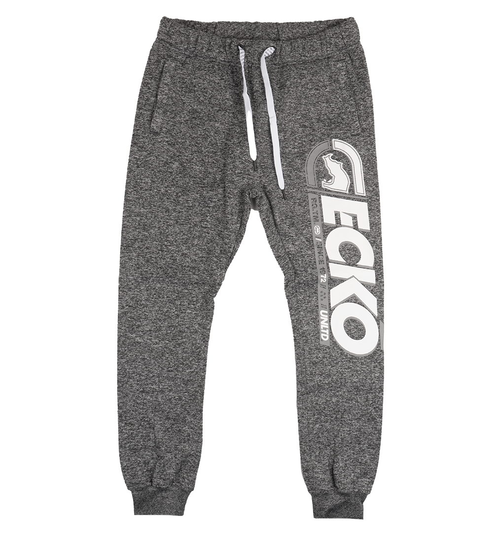 ECKO UNLTD FLEECE JOGGER PANTS BLACK FLYKNIT - EO12G819