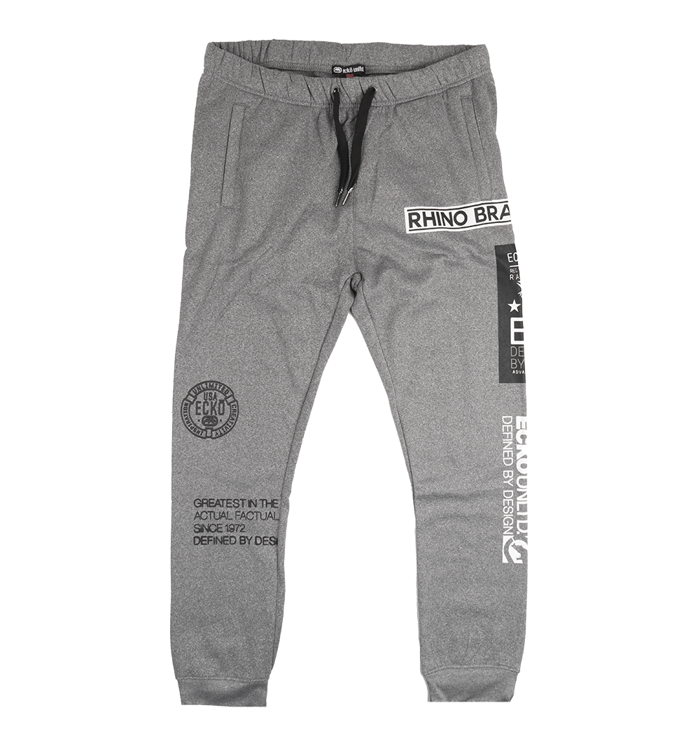 ECKO UNLTD FLEECE JOGGER PANTS GREY MARLED - EO31G703