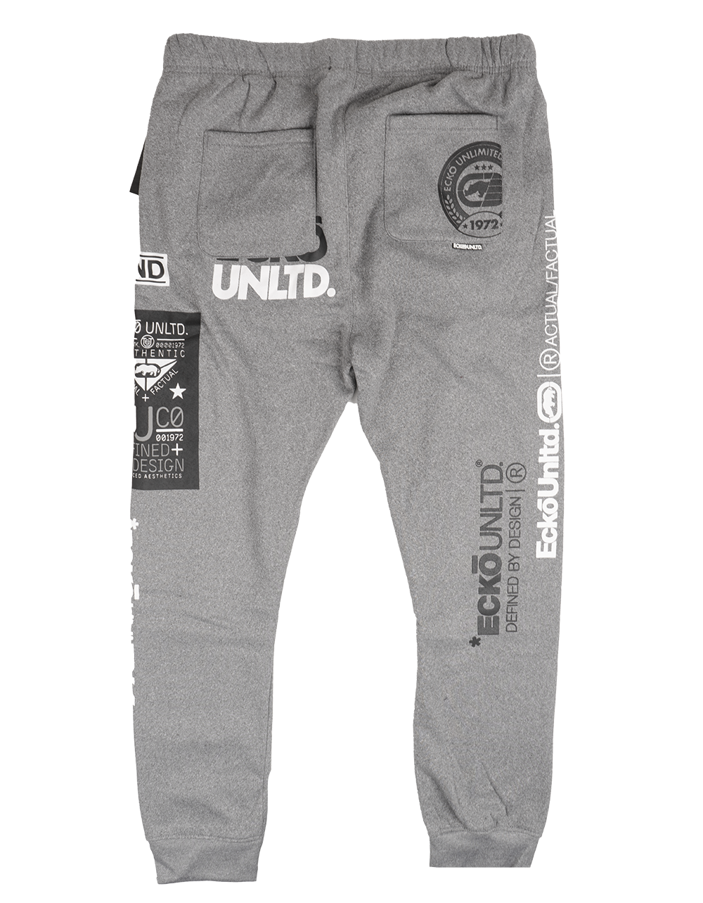 ECKO UNLTD FLEECE JOGGER PANTS GREY MARLED - EO31G703