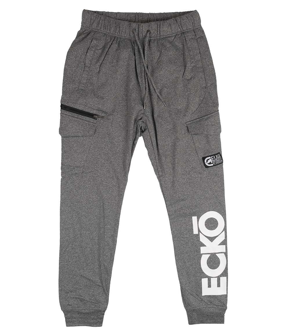 ECKO UNLTD FLEECE JOGGER PANTS GREY MARLED - EO12G643T