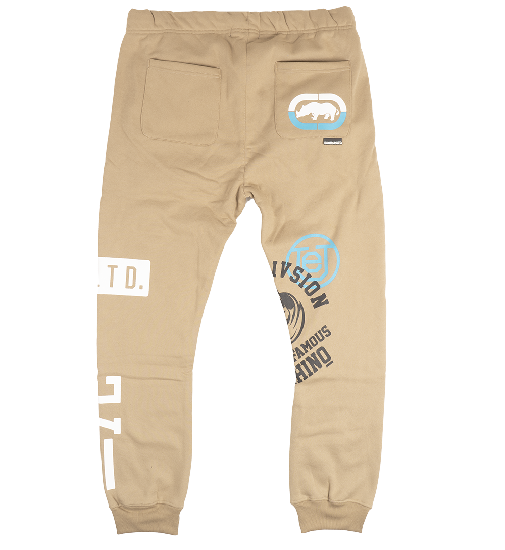 ECKO UNLTD FLEECE JOGGER PANTS KHAKI - EO31G698