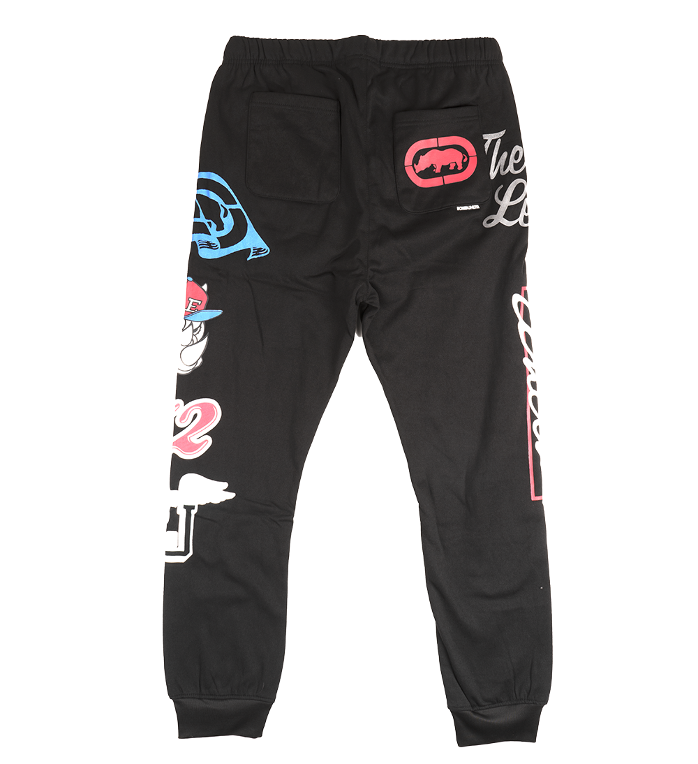 ECKO UNLTD FLEECE JOGGER PANTS BLACK - EO31G700