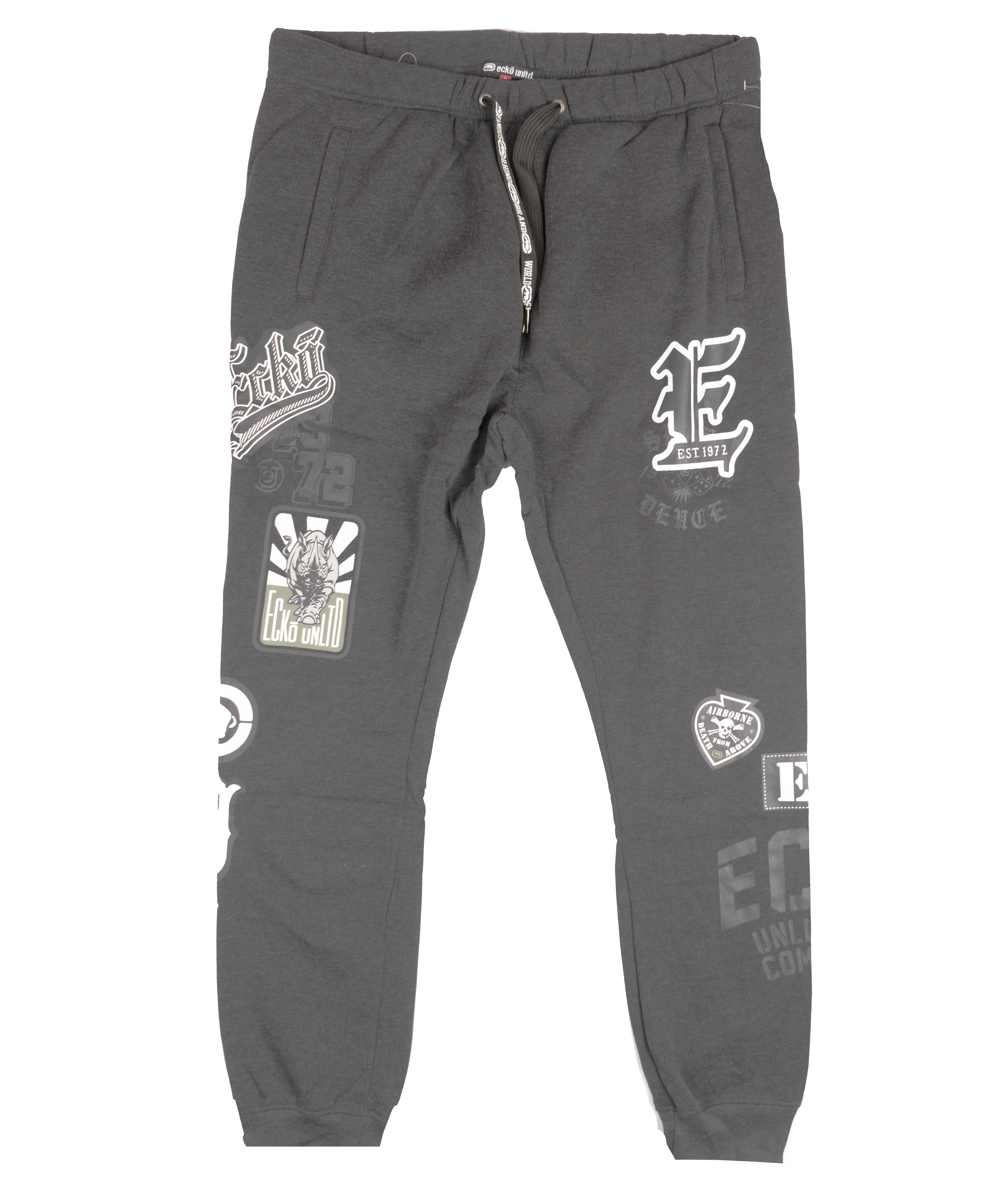 ECKO UNLTD FLEECE JOGGER PANTS CHARCOAL HTR - EO31G521