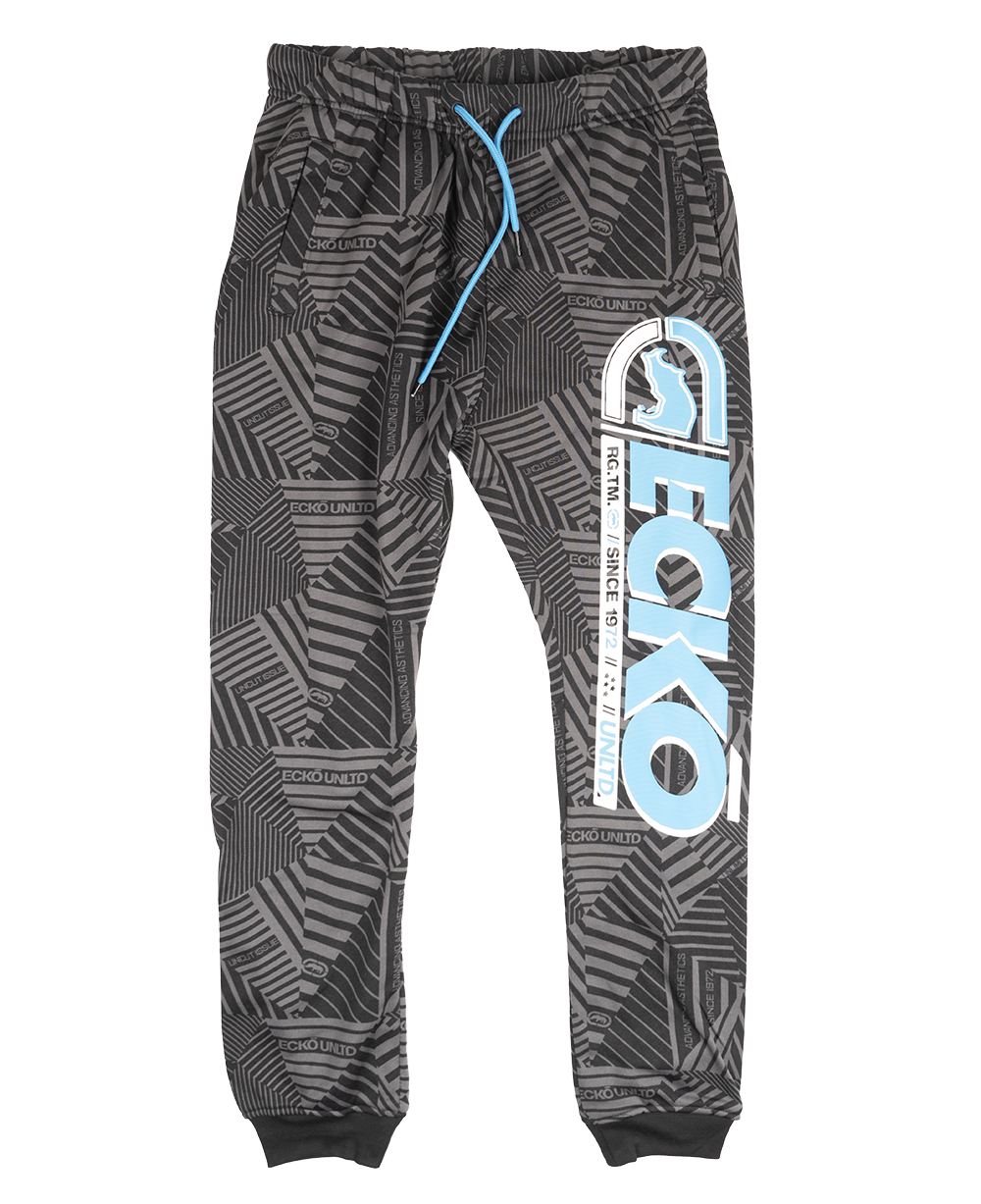 ECKO UNLTD FLEECE JOGGER PANTS BLACK TAKE FLIGHT - EO12G819