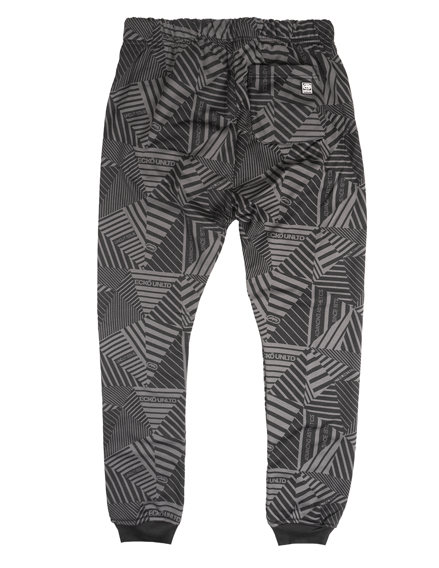 ECKO UNLTD FLEECE JOGGER PANTS BLACK TAKE FLIGHT - EO12G819