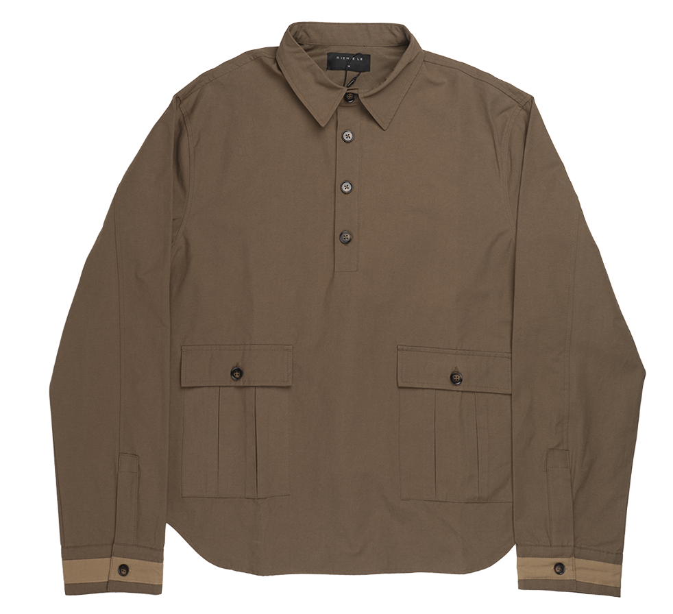 RICHIE LE L/S CARGO SHIRT DESERT SAND - RLC22-030