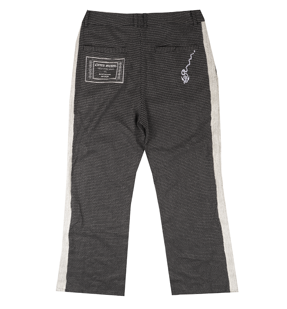 LIFTED ANCHOR TWEED TRACK PANTS BLACK - LASP24-2