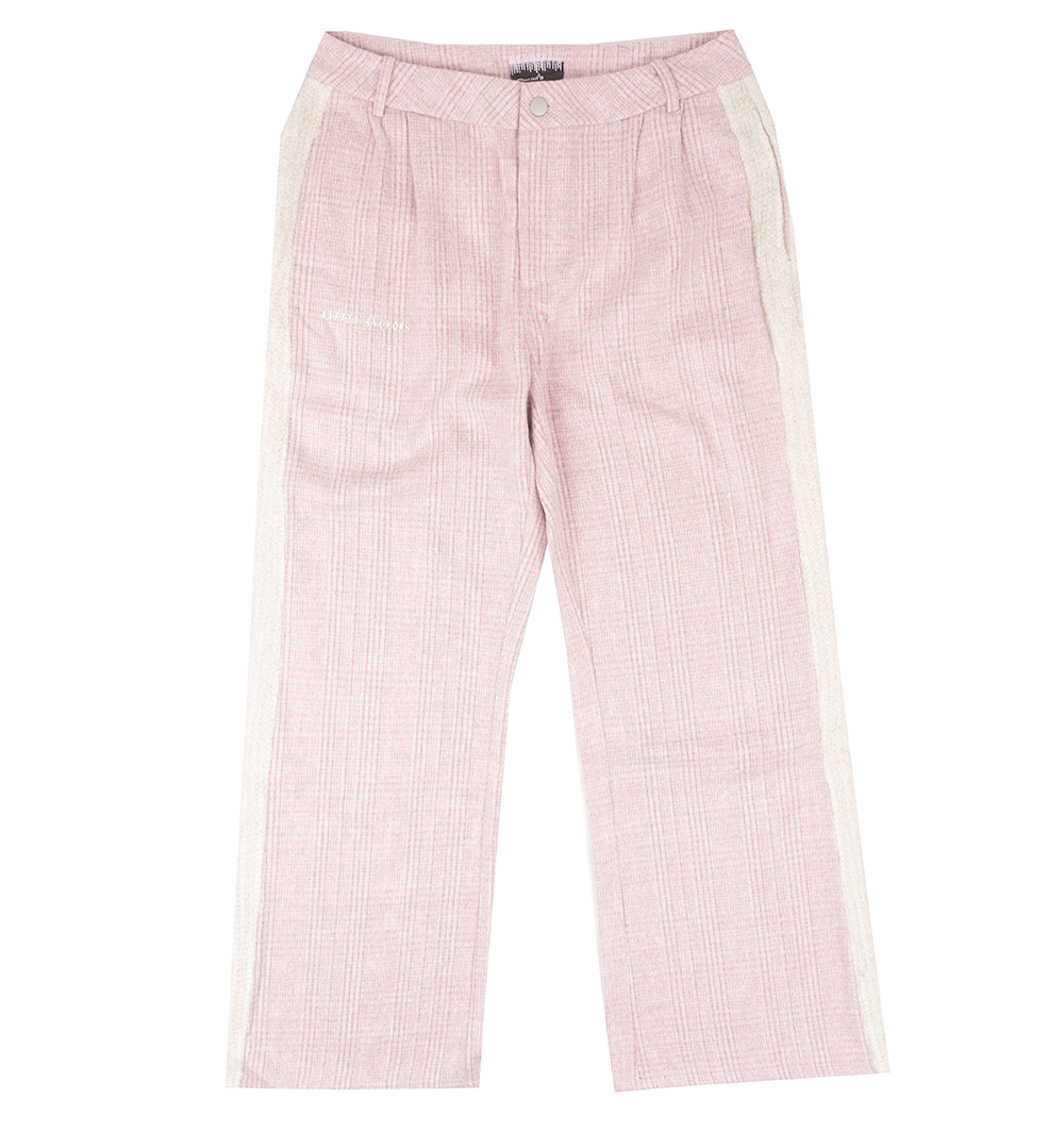 LIFTED ANCHOR TWEED TRACK PANTS DUST ROSE - LASP24-3