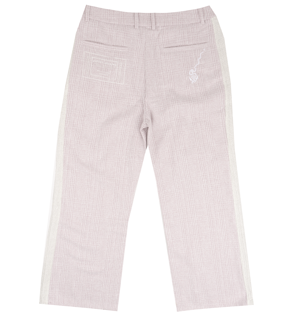 LIFTED ANCHOR TWEED TRACK PANTS DUST ROSE - LASP24-3