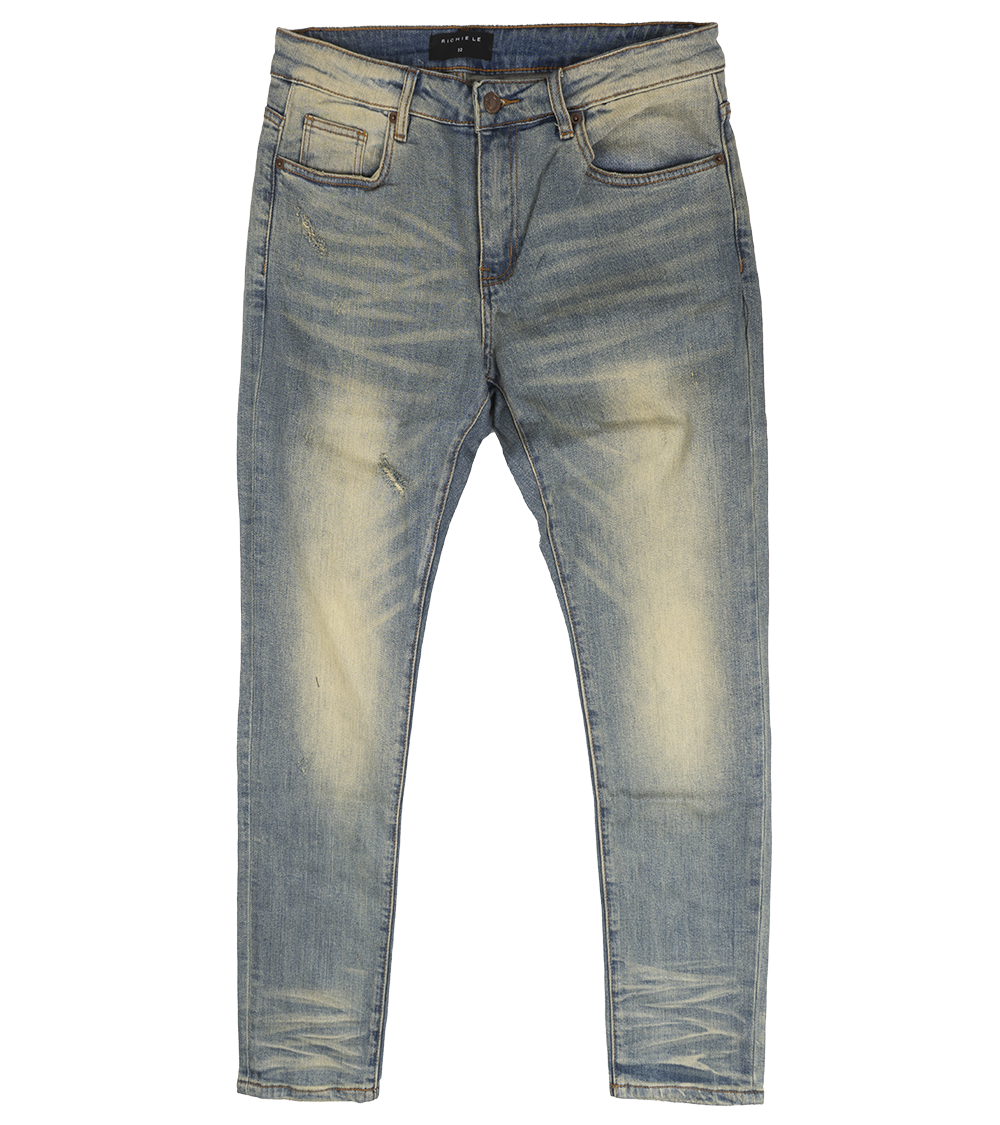 RICHIE LE DENIM JEANS MID WASH - RLC-111