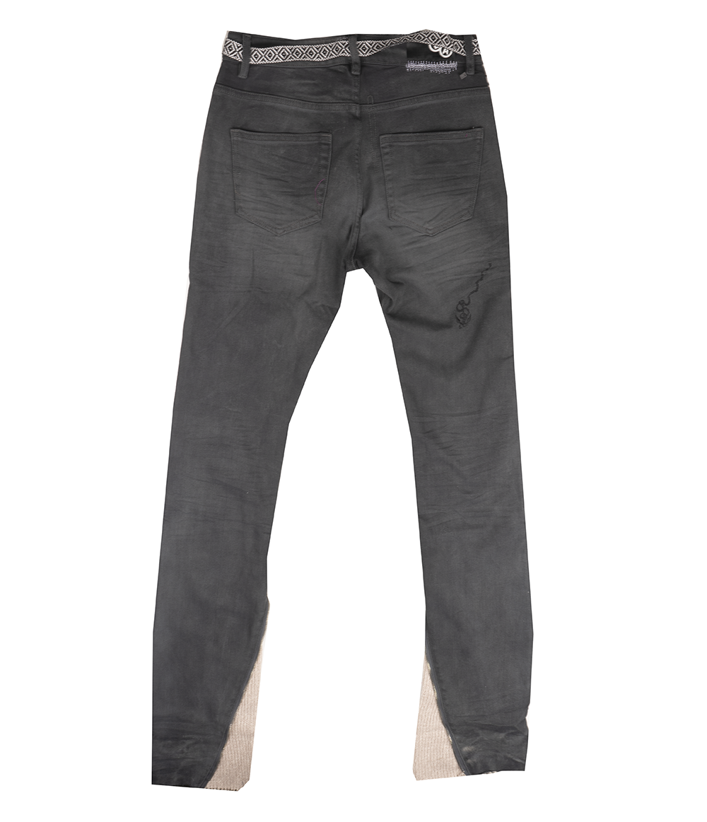 LIFTED ANCHOR STACKED KNIT FLAIR JEANS GREY - LASP24-26