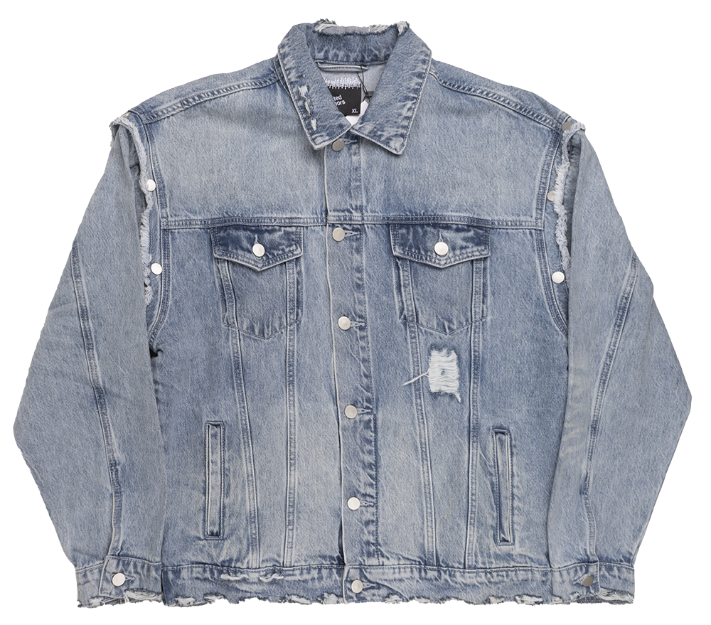 LIFTED ANCHOR DENIM TRUCKER JACKET BLUE WASH - LASP24-23