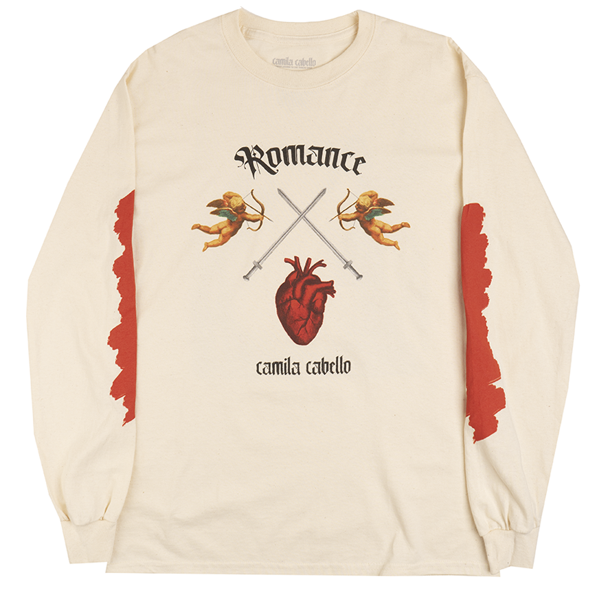 CAMILA CABELLO L/S SHIRT NATURAL - CROSS SWORDS