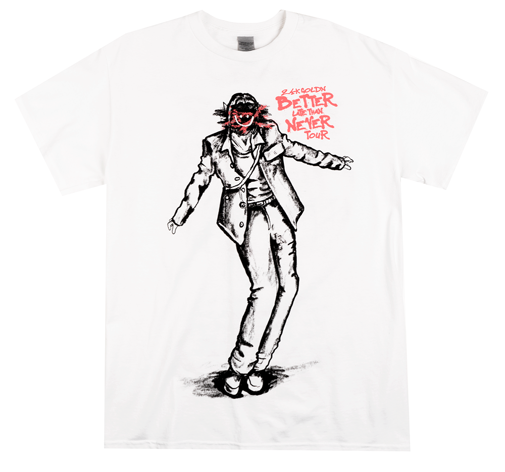 24K GOLDN TOUR T-SHIRT WHITE - BLTN