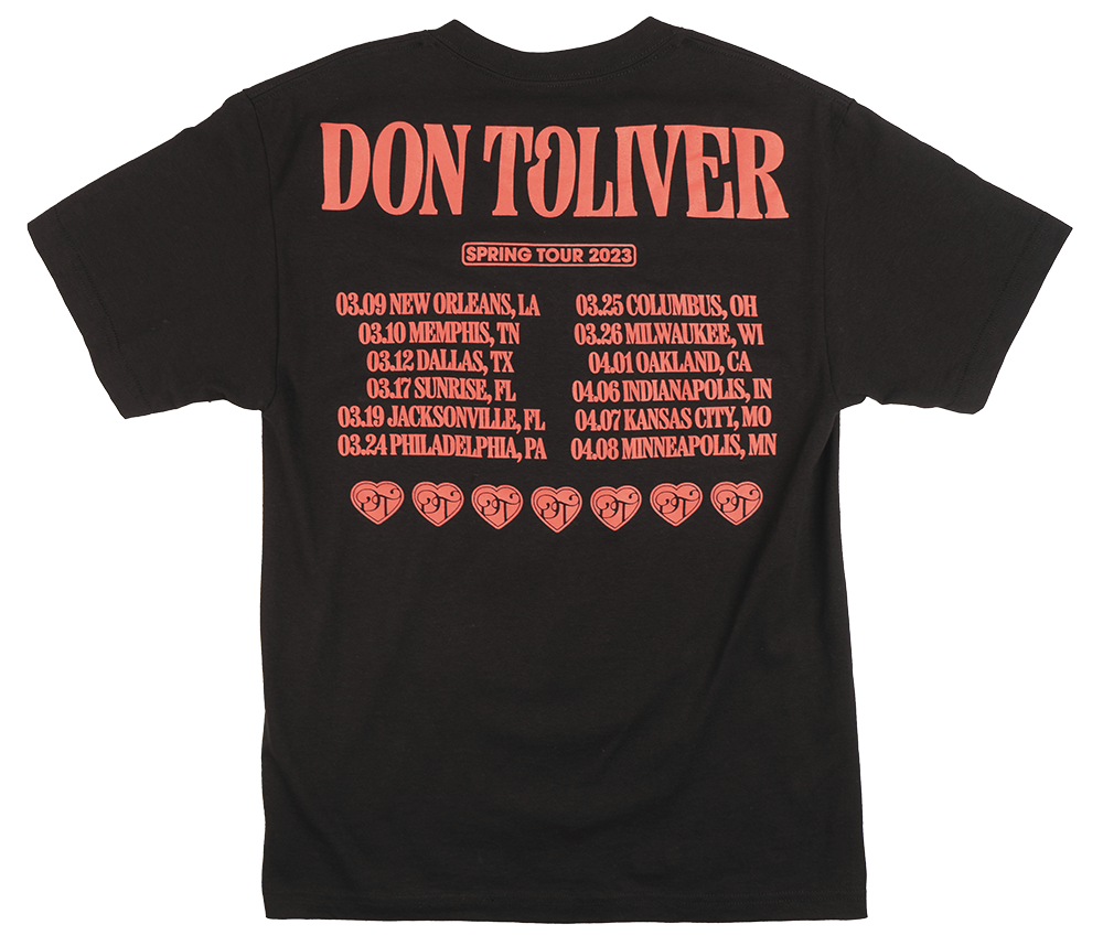 DON TOLIVER T-SHIRT BLACK - LOVE SICK