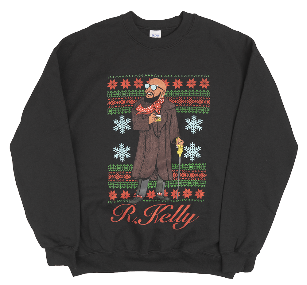 UGLY SWEATER CREWNECK BLACK - CHRISTMAS R.KELLY