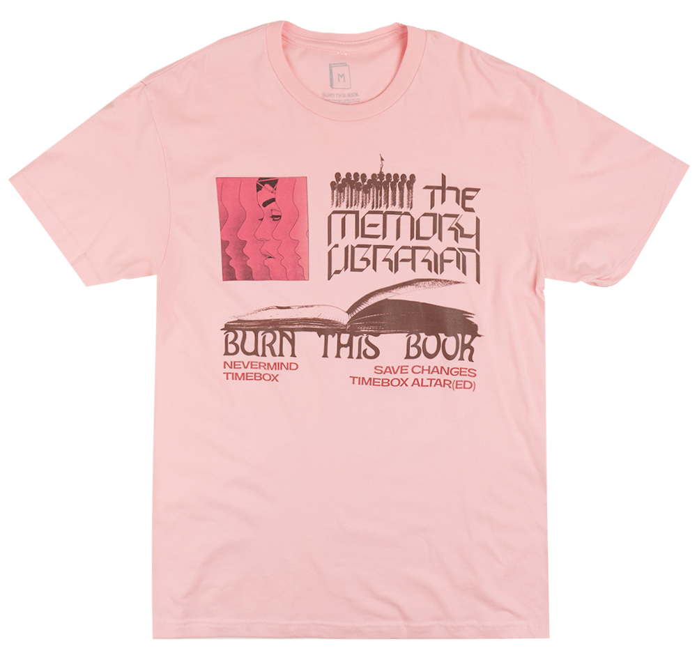 JANELLE MONAE T-SHIRT PINK - BURN THIS BOOK