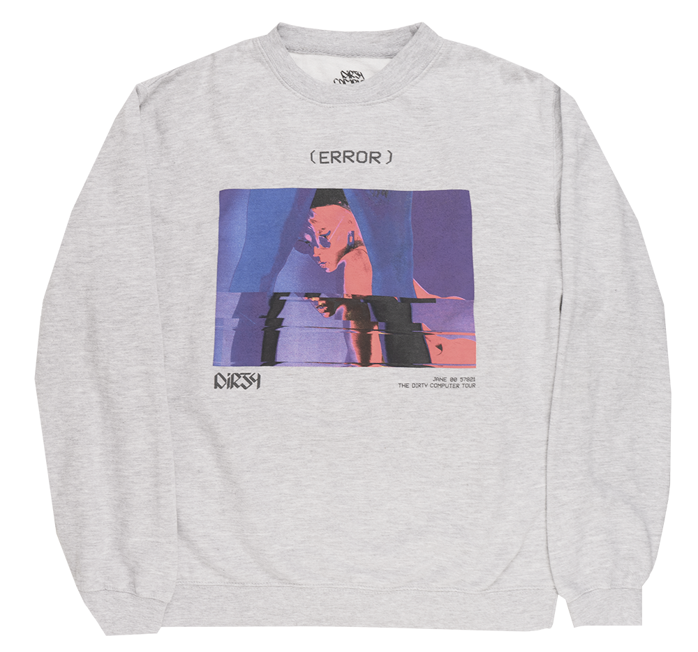 JANELLE MONAE CREWNECK GREY - CORRUPTION