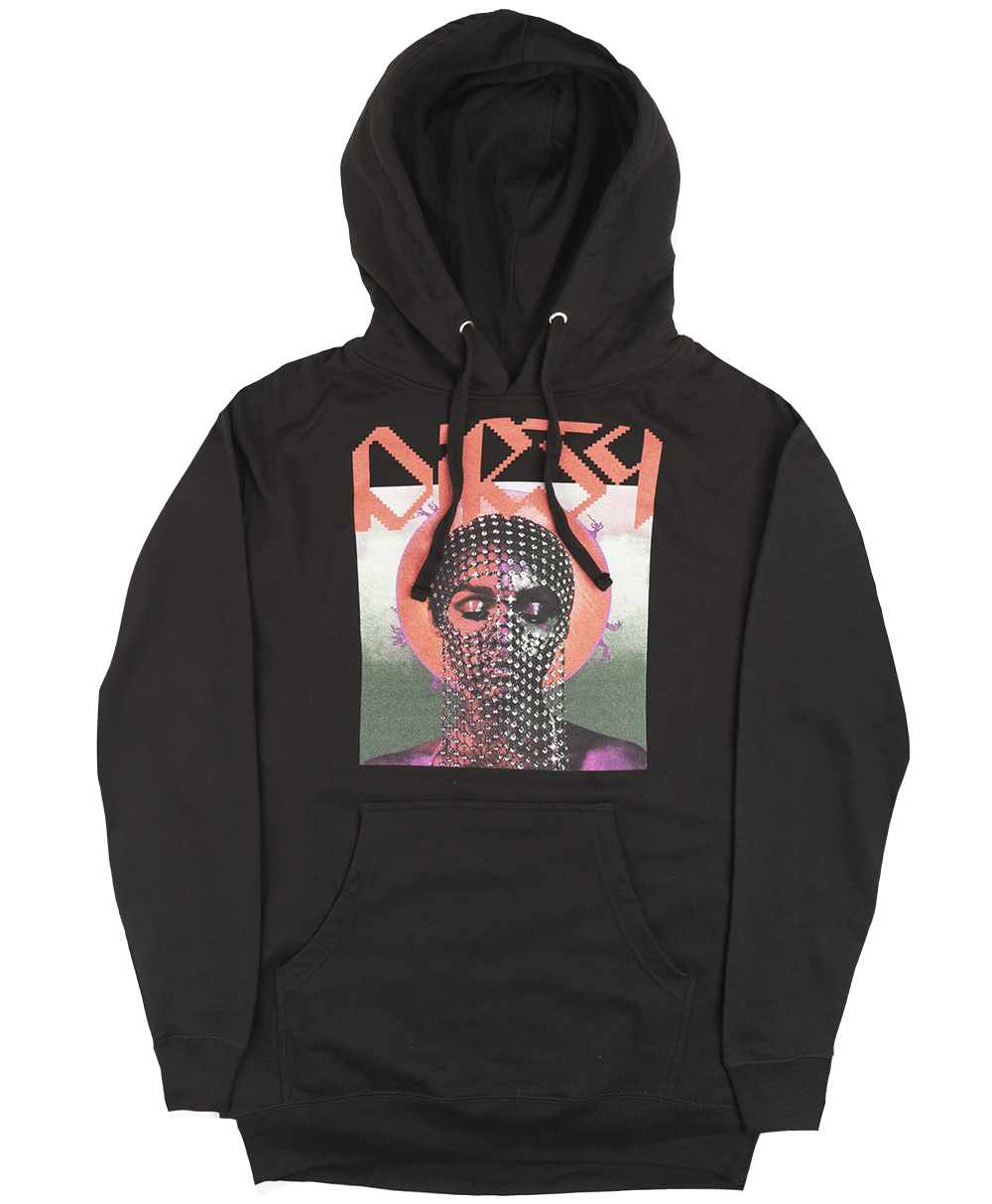 JANELLE MONAE HOODIE BLACK - DIRTY FACE