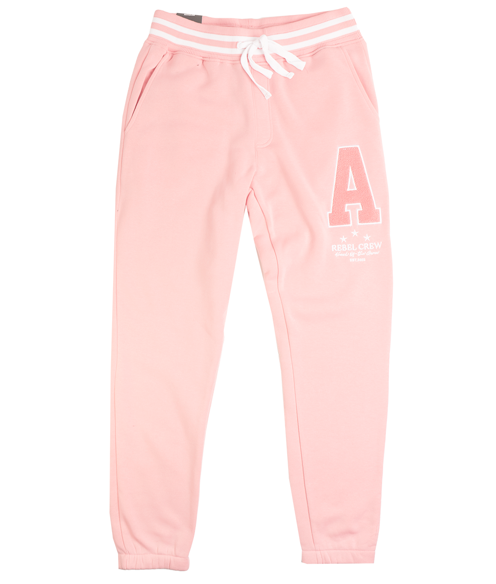 REBEL MINDS JOGGER PANTS DUSTY PINK - 132-492