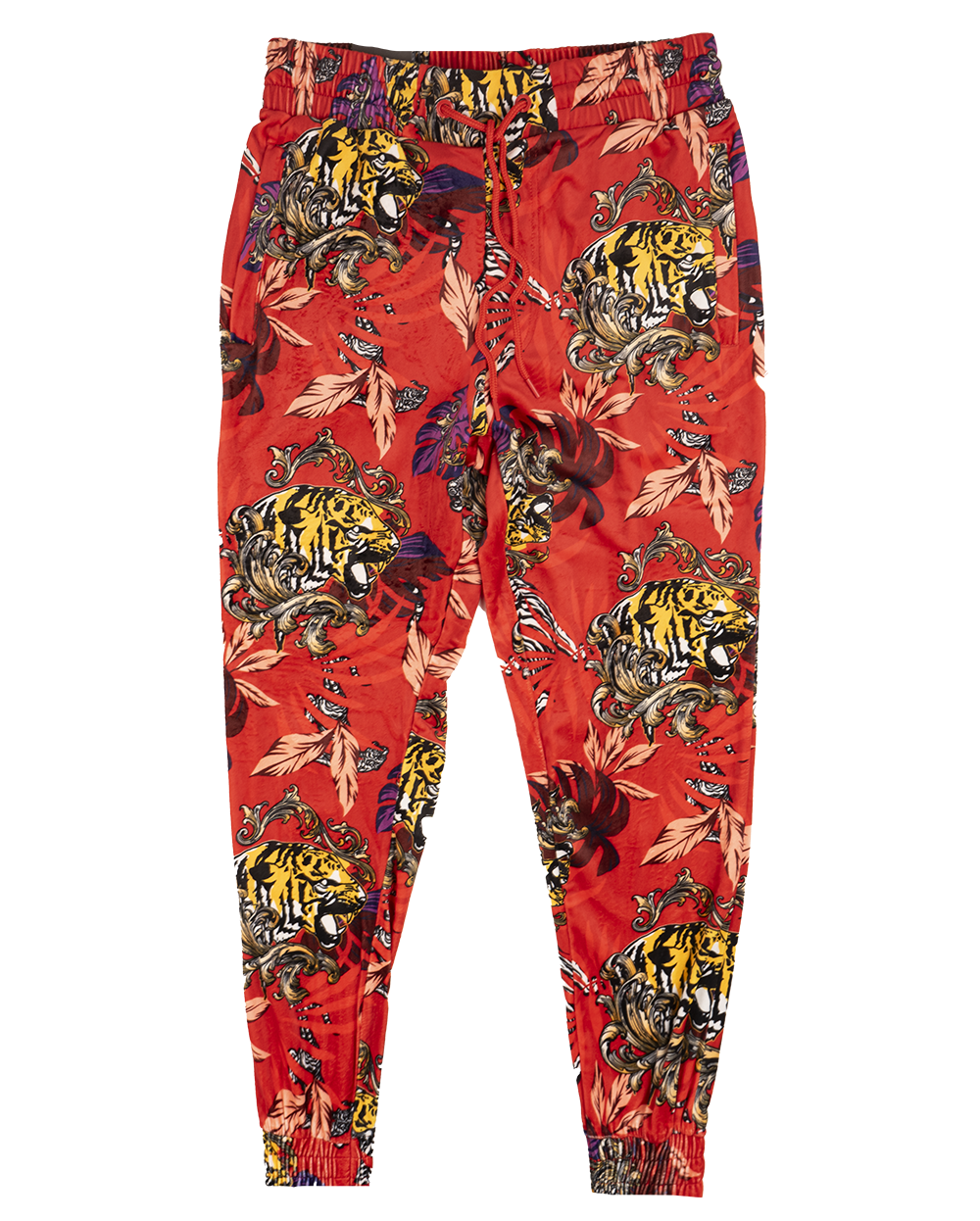 REBEL MINDS VELOUR TRACK PANTS RED - 122-847PNT