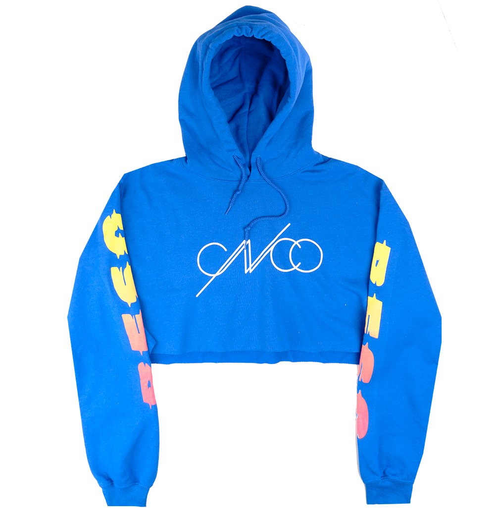 CNCO CROPPED HOODIE BLUE - CNCOHD2