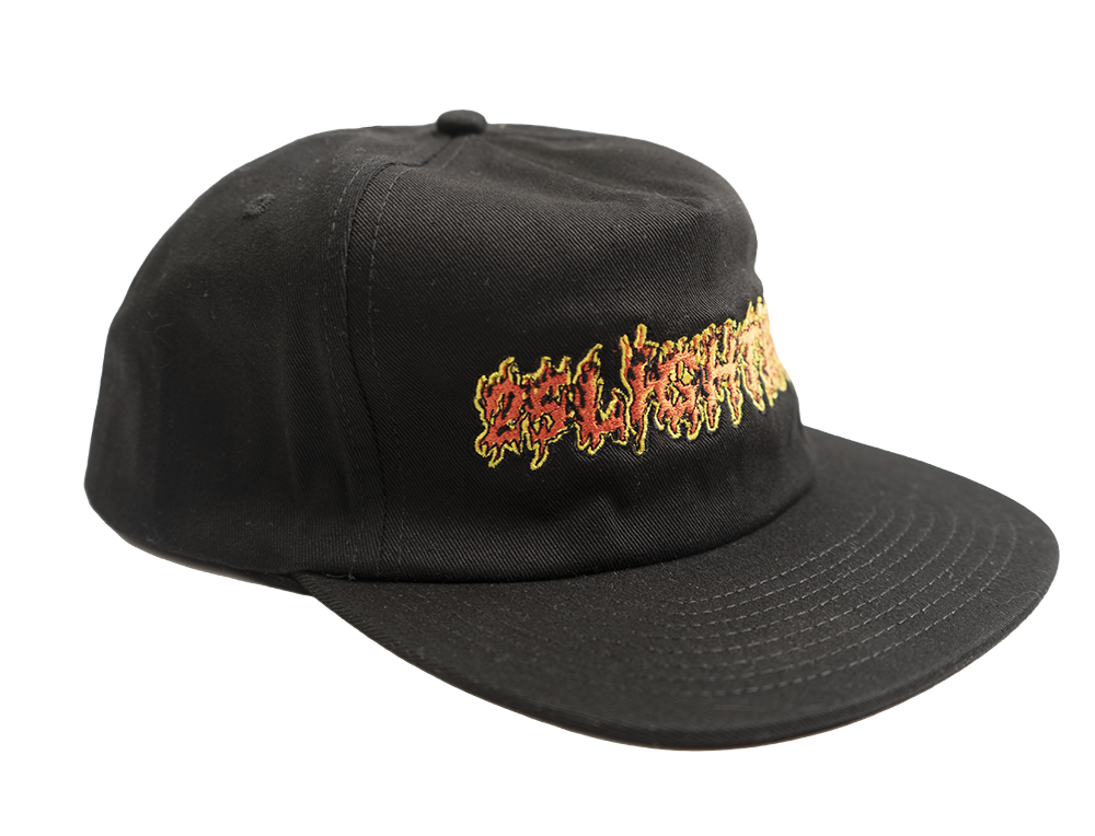 AMEER VAAN SNAPBACK HAT BLACK - FLAME LOGO