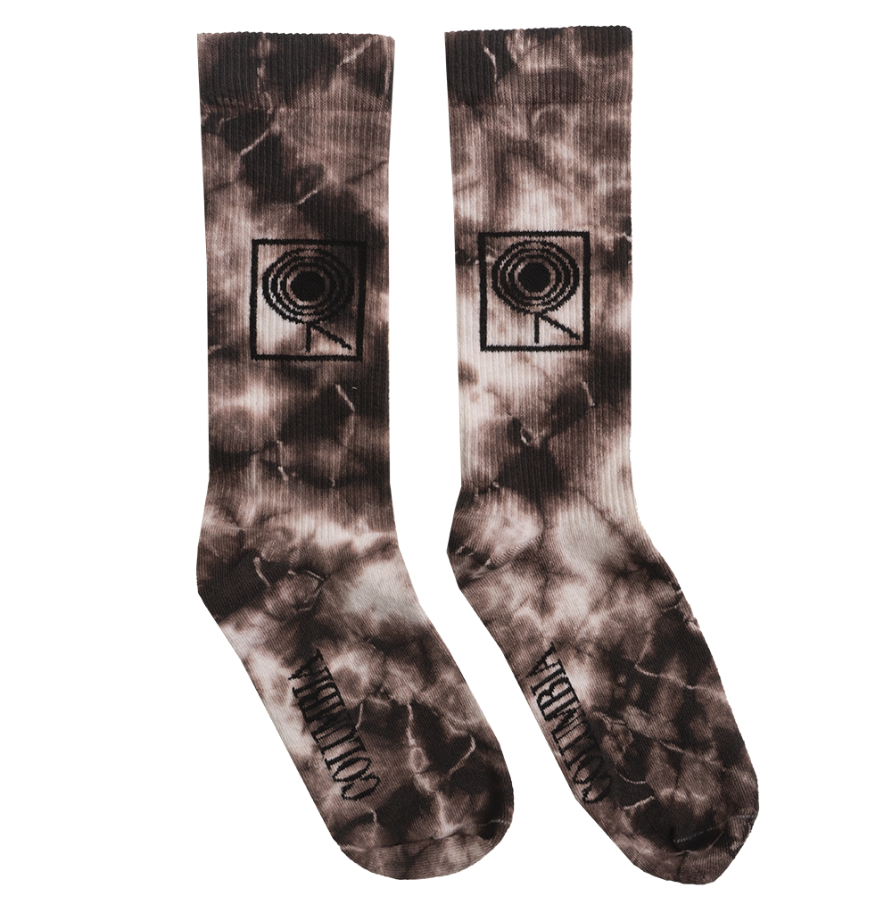 TIE DYE CREW SOCKS - COLUMBIA