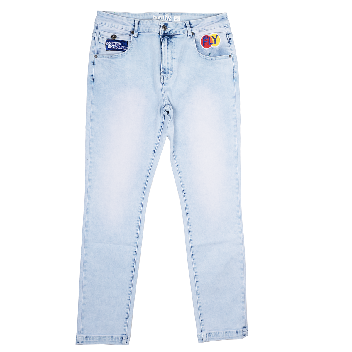 BORN FLY JEANS LT STONE WASH 2303D4617