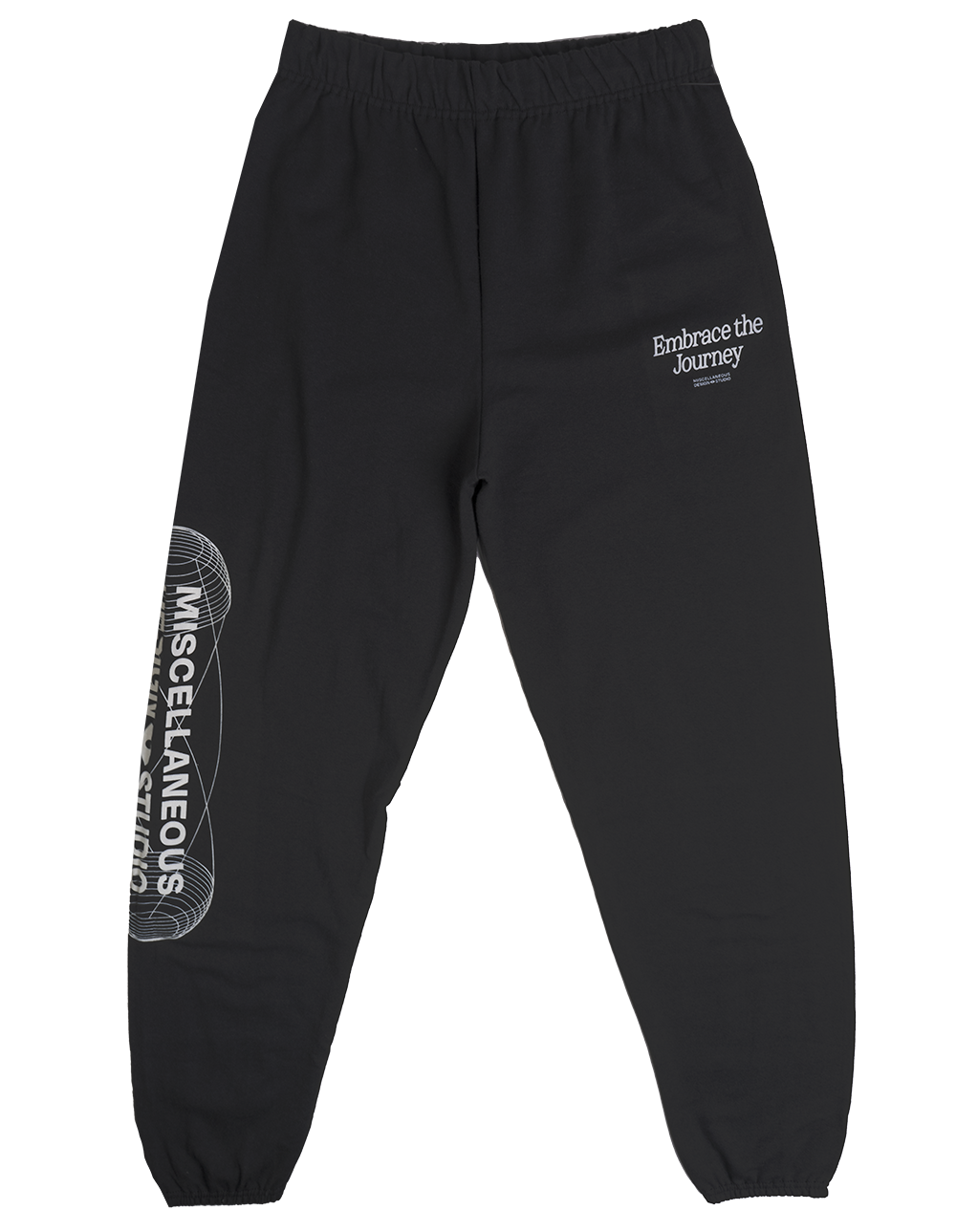 MISC DESIGN CO SWEATPANTS BLACK - EMBRACE THE JOURNEY