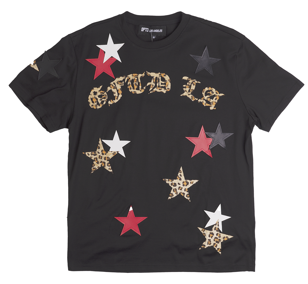 GFTD LA STAR T-SHIRT BLACK - GTCASEY