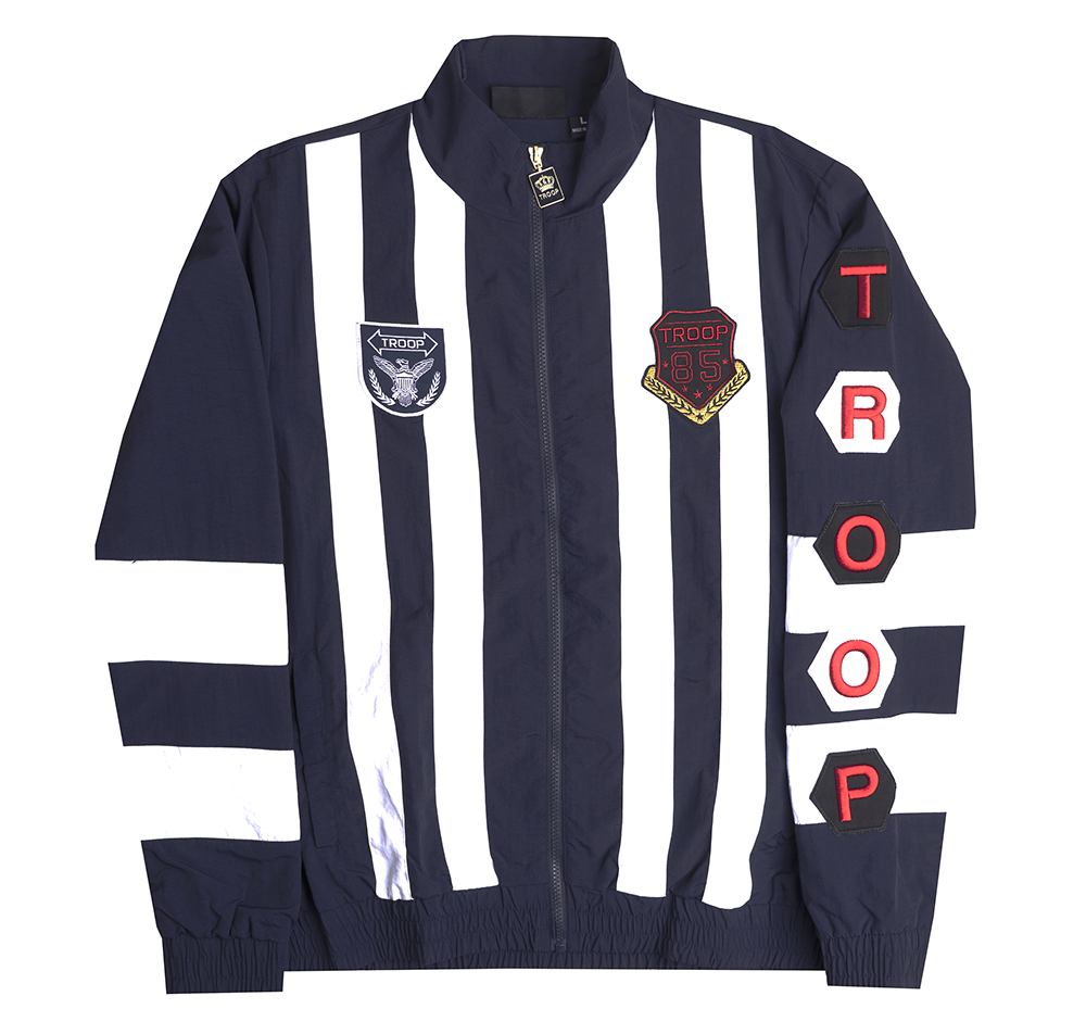 TROOP ZIP TRACK JACKET PEAC/WHT - TP832383