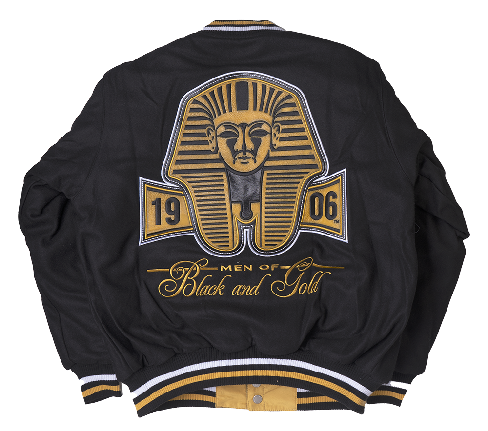 BIG BOY VARSITY JACKET BLK/YLW - APA06