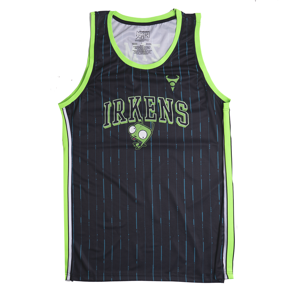 INVADER ZIM BASKETBALL JERSEY BLACK - IZ016AMNH