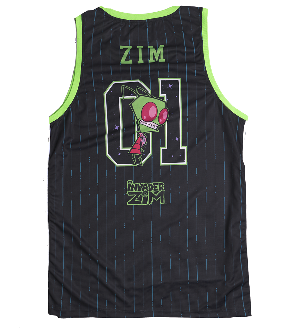 INVADER ZIM BASKETBALL JERSEY BLACK - IZ016AMNH