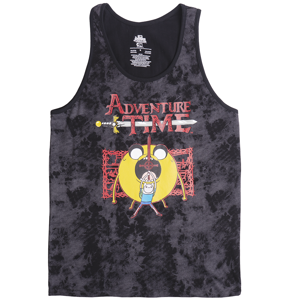 ADVENTURE TIME TANK TOP BLACK TIE DYE - A3M025AMNH