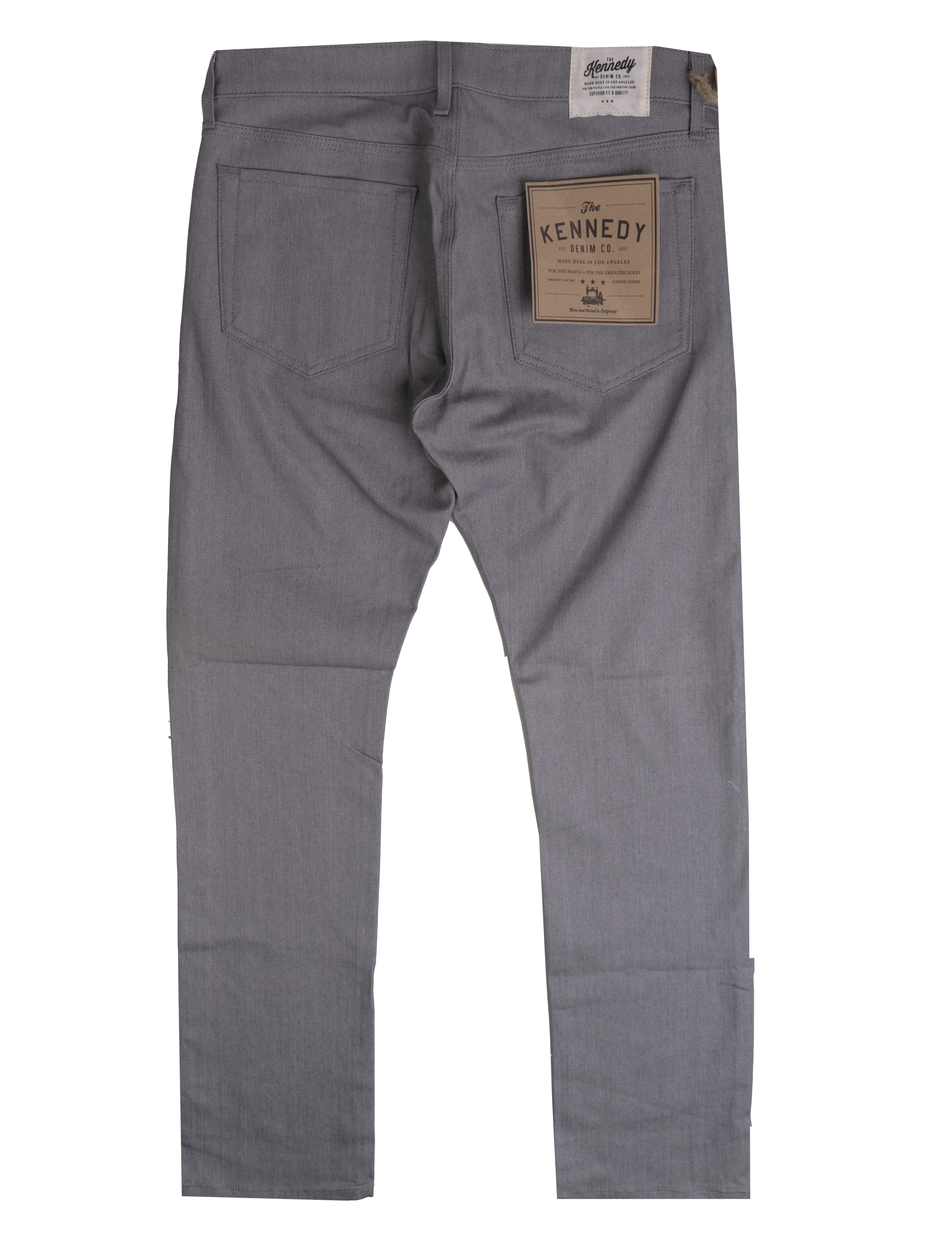 KENNEDY MFG DENIM JEANS SOFT GREY - KNDYRAW