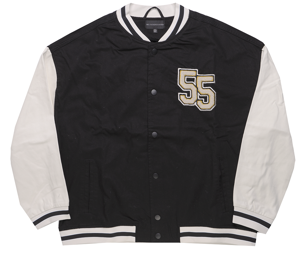 NO BOUNDARIES VARSITY JACKET BLACK - NB14100095937LB