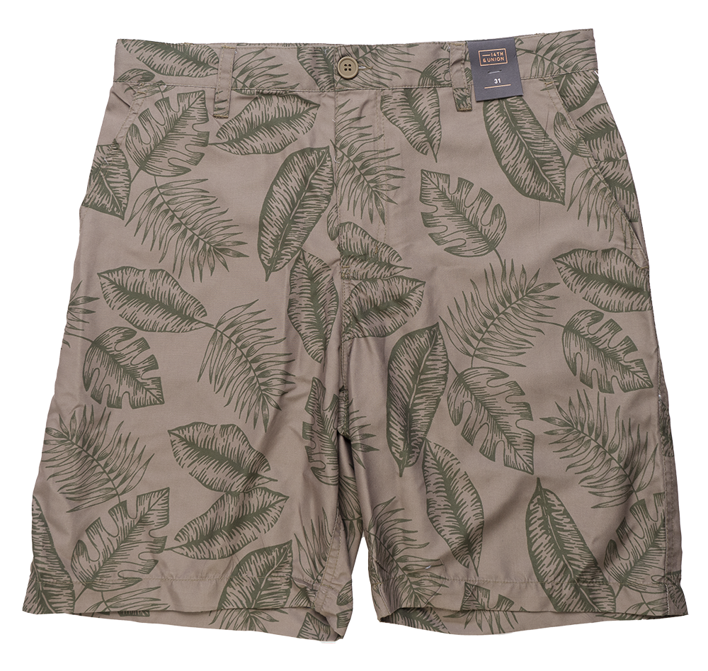 14TH & UNION BOARD SHORTS OLIVE - UN480307MN