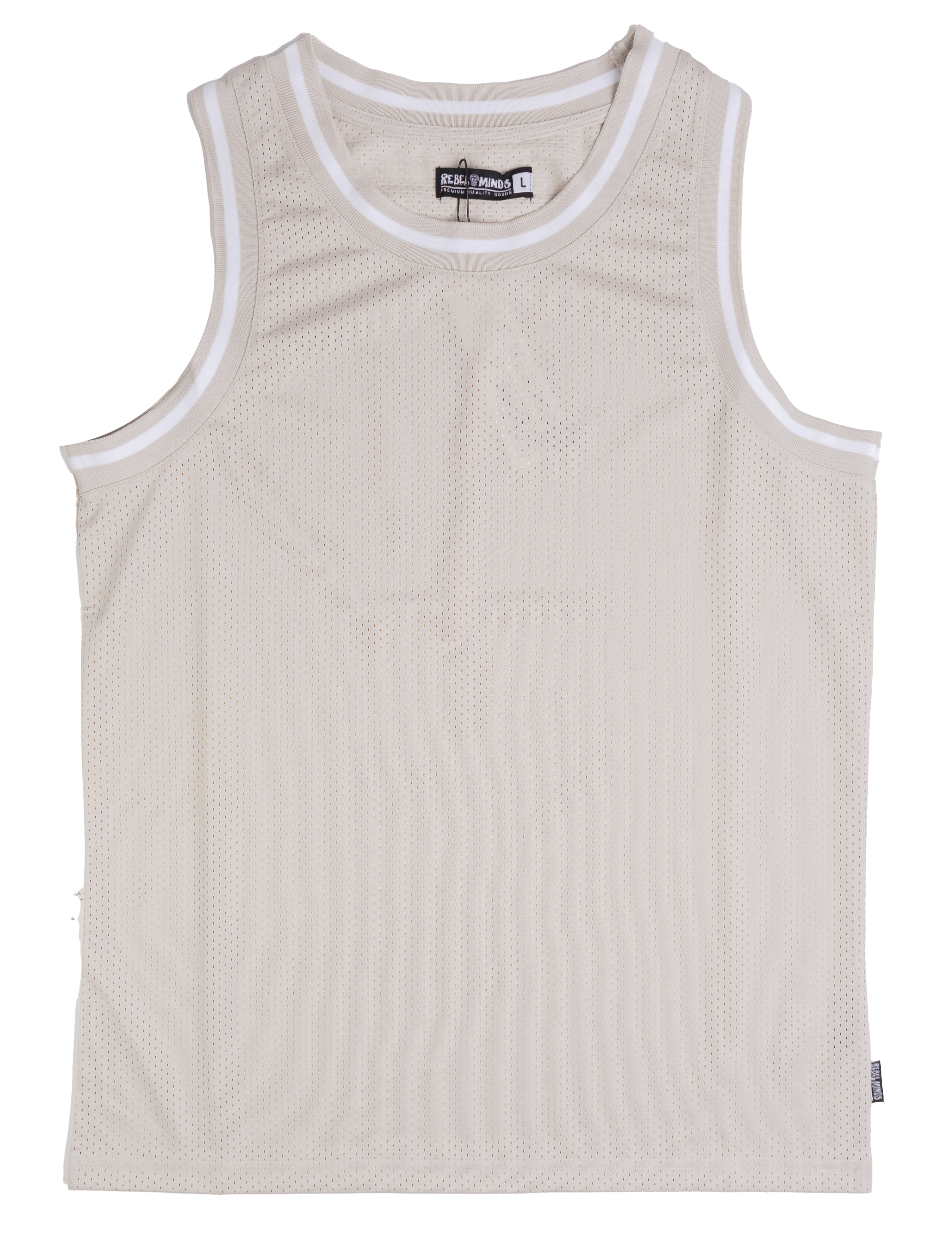 REBEL MINDS BASKETBALL JERSEY OATMEAL - 100-120