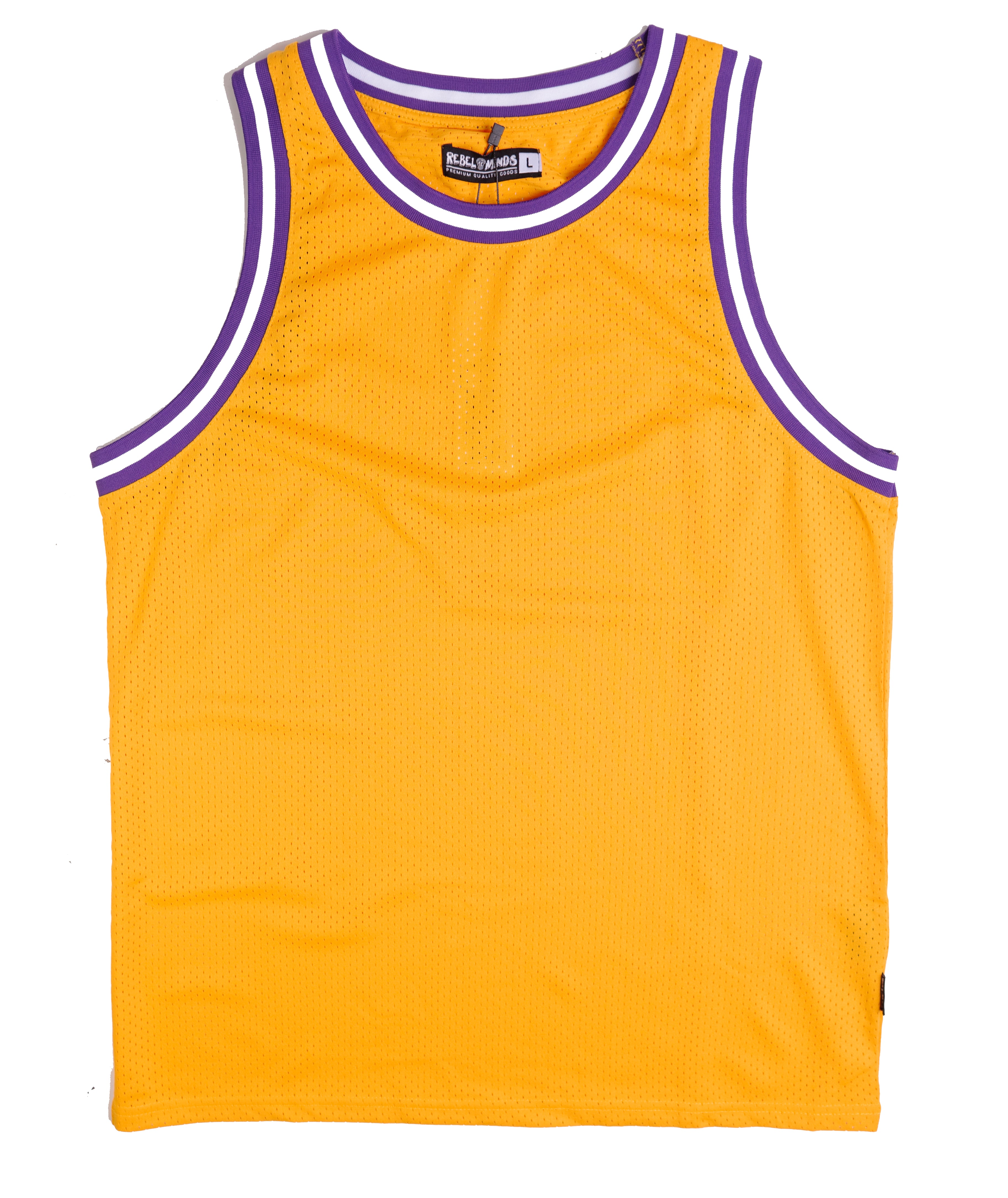 REBEL MINDS BASKETBALL JERSEY GOLD - 100-120