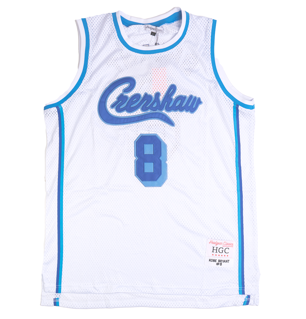 HEADGEAR CRENSHAW BRYANT BASKETBALL JERSEY WHITE - HGA061-BBJ-04