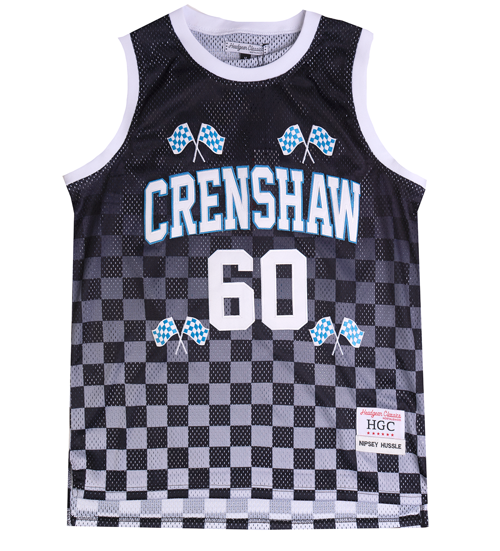 HEADGEAR CRENSHAW NIPSEY BASKETBALL JERSEY BLACK - HGA065-BJ-10