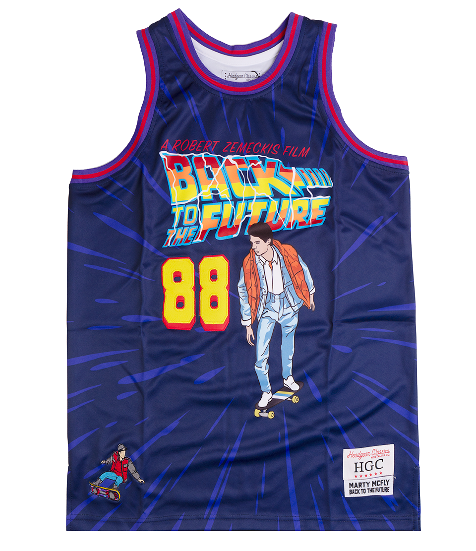 HEADGEAR BACK TO THE FUTURE BASKETBALL JERSEY PURPLE - HGC095-BBJ-30