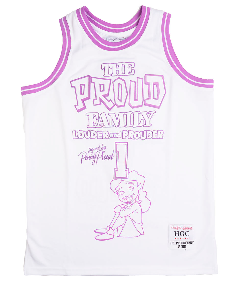 HEADGEAR PROUD FAMILY BASKETBALL JERSEY WHITE - HGC095X-BBJ-08